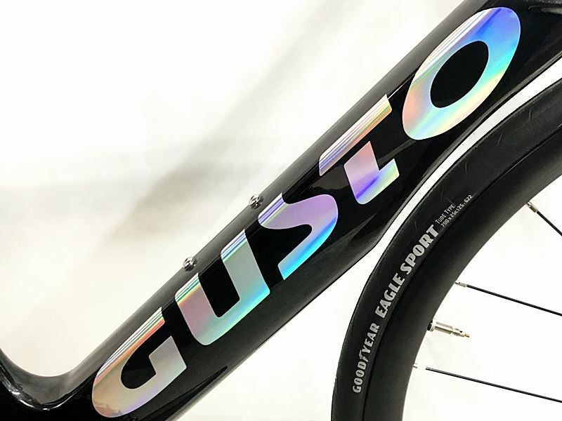 グスト GUSTO デューロエボ DURO EVO DB 105 R7170電動Di2 油圧 2023年 カーボンロードバイク Sサイズ シルバー プライスダウン開始】美品 グスト GUSTO DURO EVO DB SPORT SPEED 105