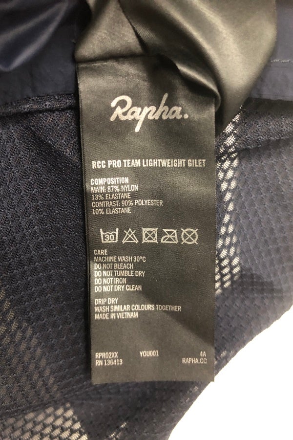 美品 Rapha ラファ RCC PRO TEAM LIGHTWEIGHT GILET RCC プロチーム