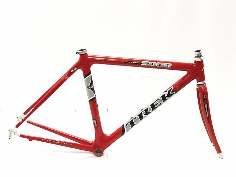 【ロードバイク】TREK トレック TCT5000 カーボンフレーム【引取限定・現状渡し】三重県 プライスダウン開始】トレック TREK 5000 1999 フレームセット RED 50