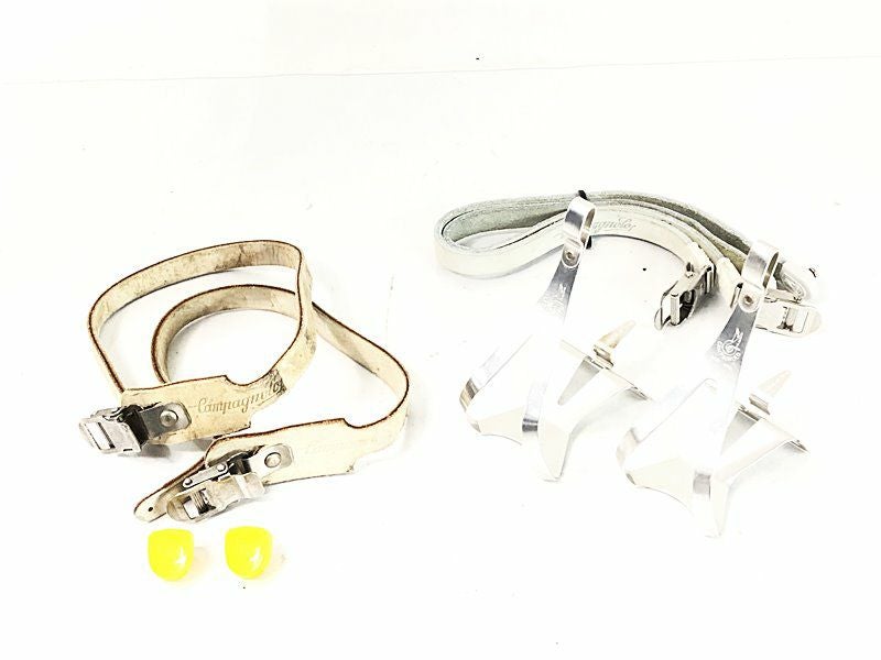 Campagnolo カンパニョーロ レザー トゥーストラップ トゥークリップ プライスダウン開始】カンパニョーロ CAMPAGNOLO 軽合トゥークリップ