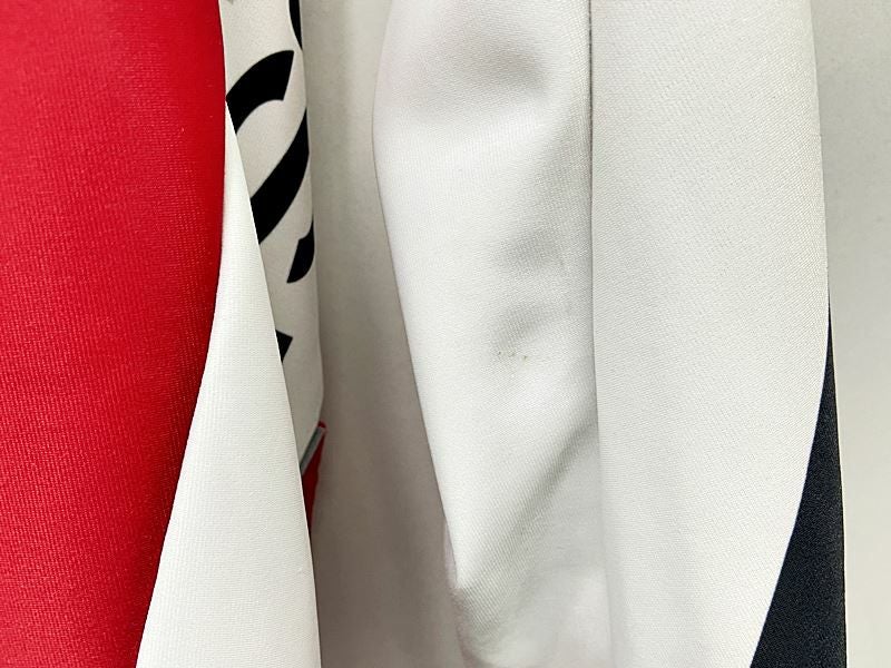 アソス ASSOS 長袖ジャージ JERSEY Mサイズ ホワイト/レッド