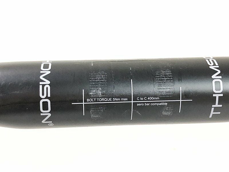 THOMSON カーボン ドロップ ハンドル（エアロ）400㎜　※匿名配送 トムソン THOMSON カーボン ドロップバー エアロ CARBON DROP BAR AERO