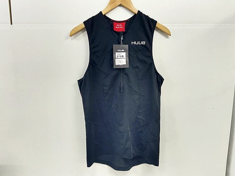 (O33)未使用 HUUBトライスーツ黒 ESSENTIAL TRIATHLON フーブ HUUB エッセンシャルトライトップ ESSENTIAL TRI TOP