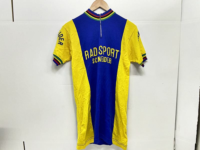 De Marchi デマルキ 一本線ジャージ　Sサイズ プライスダウン開始】デマルキ De Marchi ウール半袖サイクルジャージ