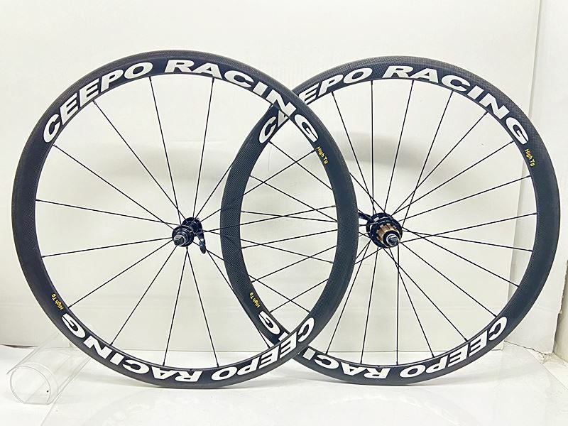 CEEPO シーポ　カーボンホイール 650c リア　チューブラ シーポ CEEPO HIGH Ta ホイールセット シマノフリー 10速 リムブレーキ