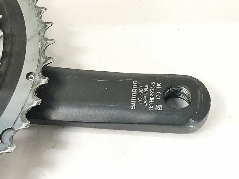 ポ*マ様 【美品】SHIMANO DURA-ACE FC-7900クランク52T シマノ SHIMANO デュラエース DURA-ACE FC-7900 52-39T/170mm クランク
