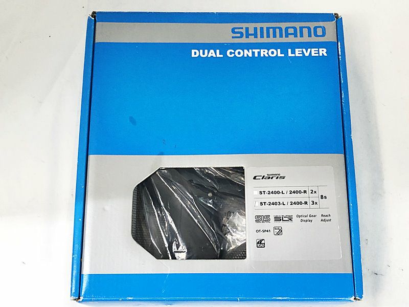 未使用品 シマノ SHIMANO クラリス CLARIS ST-2400-R/ST-2403-L 変速