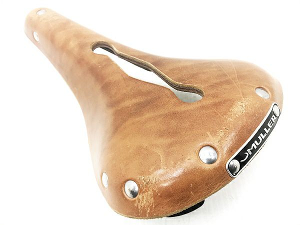 MULLER　ミューラー　レザーサドル ナチュラル　本革　中古美品 Amazon | MULLER Leather saddle (Natural) | MULLER(ミュラー) | サドル