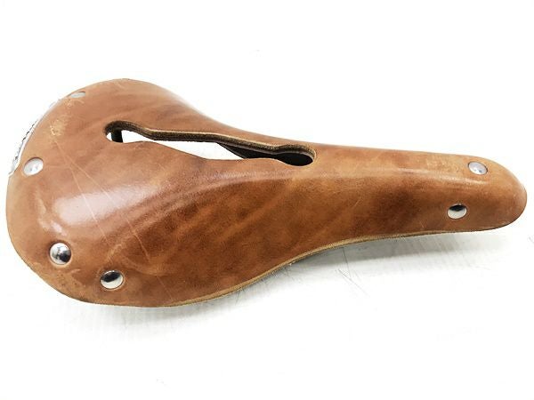 MULLER　ミューラー　レザーサドル ナチュラル　本革　中古美品 ミューラー MULLER レザー サドル ブラウン（サイクルパラダイス山口