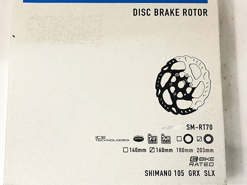 未使用品 シマノ SHIMANO ディスクブレーキローター 2枚セット SM-RT70