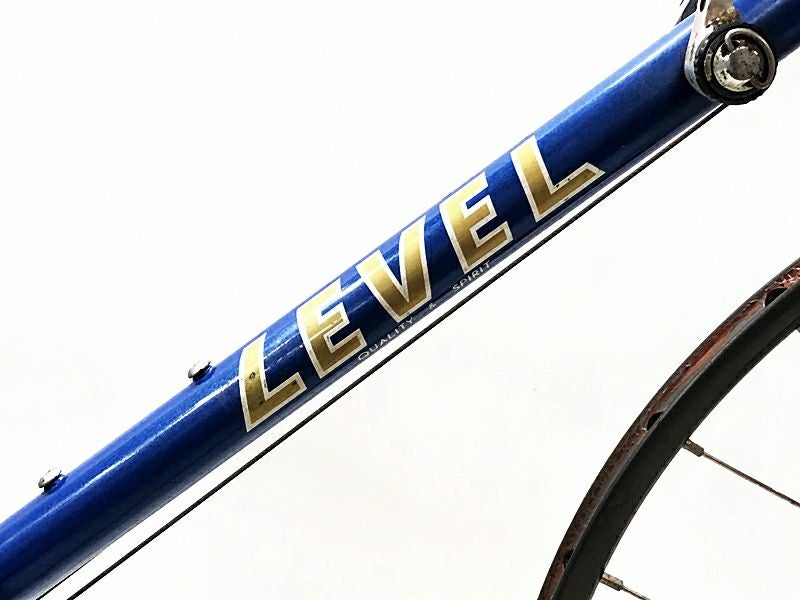 訳アリ レベル LEVEL 不明 クロモリ ロードバイク ブルー