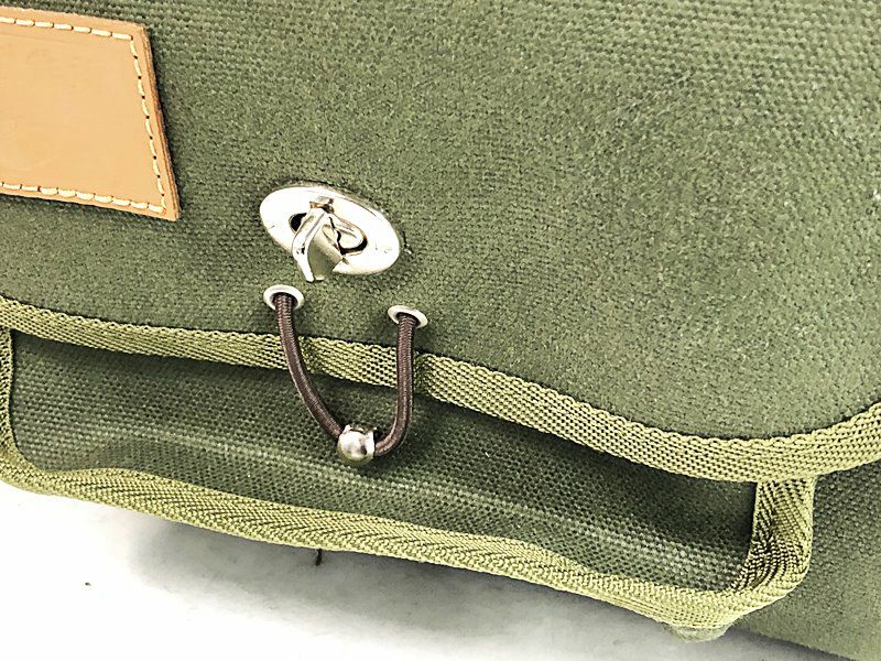 美品 犬印鞄製作所 INUJIRUSHI KABAN 犬印純綿6号帆布 自転車用