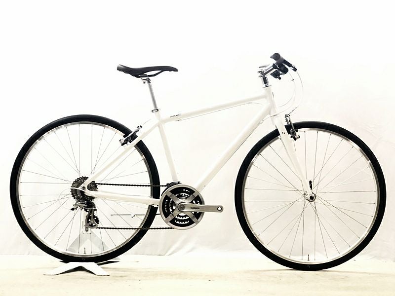E386★23800円★整備済み クロスバイク中古自転車【ライトウェイ　シェファードシティ　白　42㎝アルミフレーム】 RITEWAY（ライトウェイ） SHEPHERD CITY シェファード シティ クロス