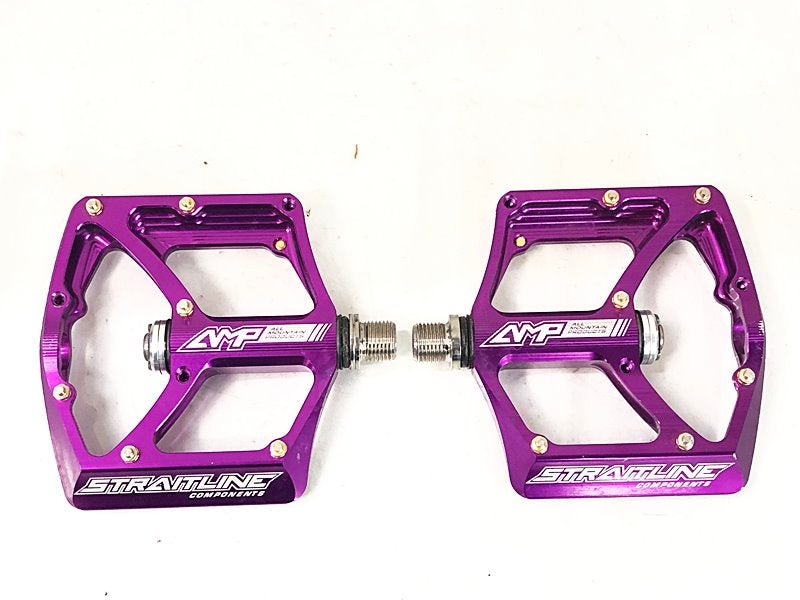 ストレートライン STRAITLINE アルミフラットペダル クロモリシャフト