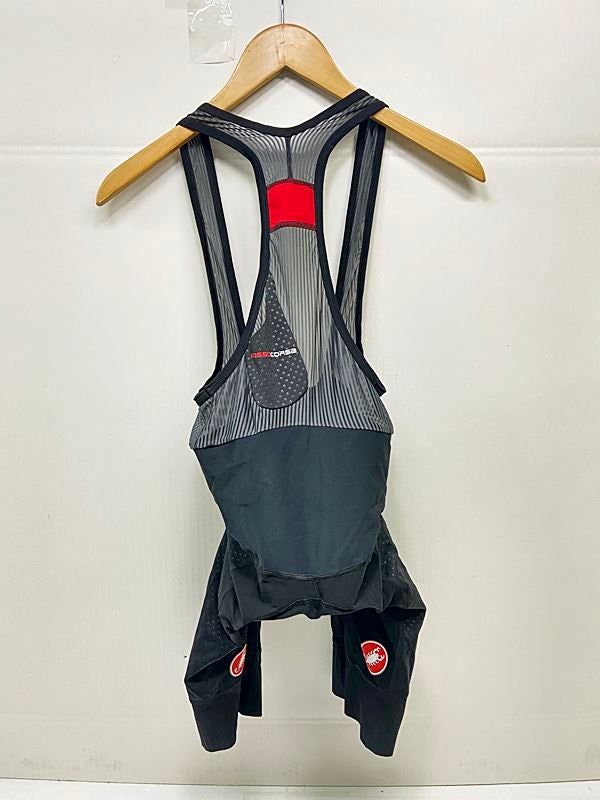 ￥27500新品 カステリ ロッソコルサ ビブ ROSSOCORSA XS カステリ CASTELLI ロッソコルサ ROSSO CORSA ビブ Mサイズ ブラック