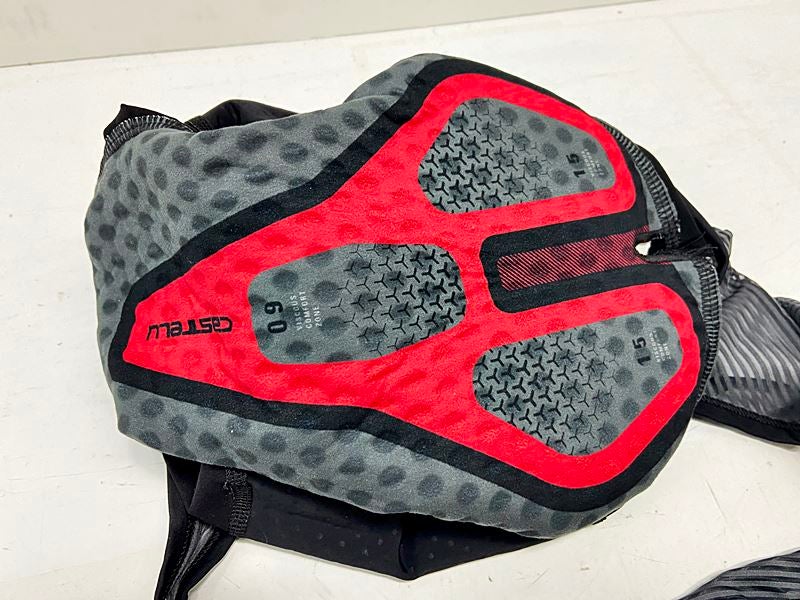 カステリ CASTELLI ロッソコルサ ROSSO CORSA ビブ Mサイズ ブラック