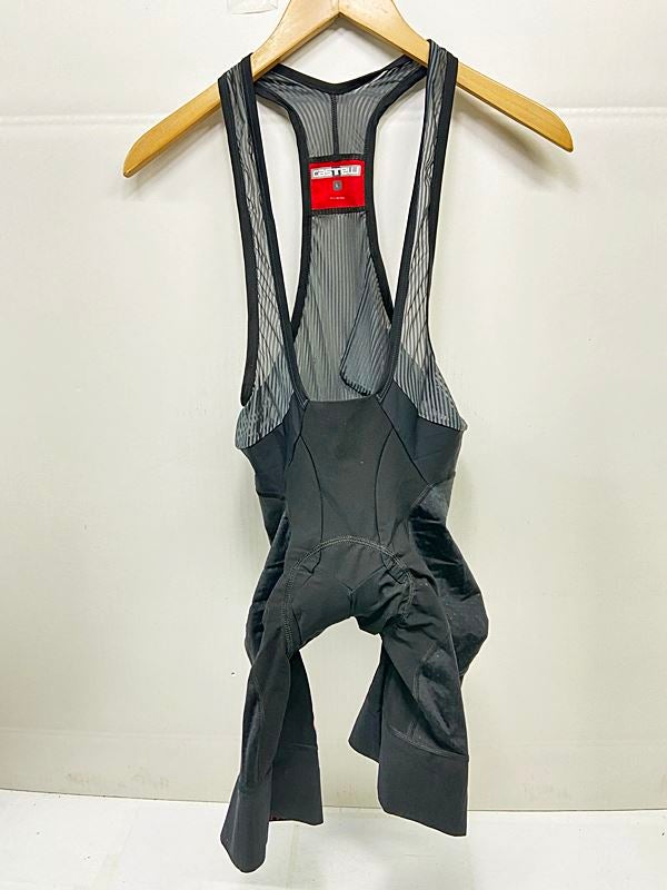 CASTELLI ROSSO CORSA エアロワンピース カステリ　サイズL カステリ CASTELLI ロッソコルサ ROSSO CORSA ビブ Lサイズ ブラック