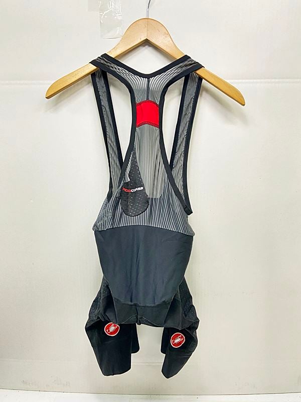 カステリ CASTELLI ロッソコルサ ROSSO CORSA ビブ Lサイズ ブラック