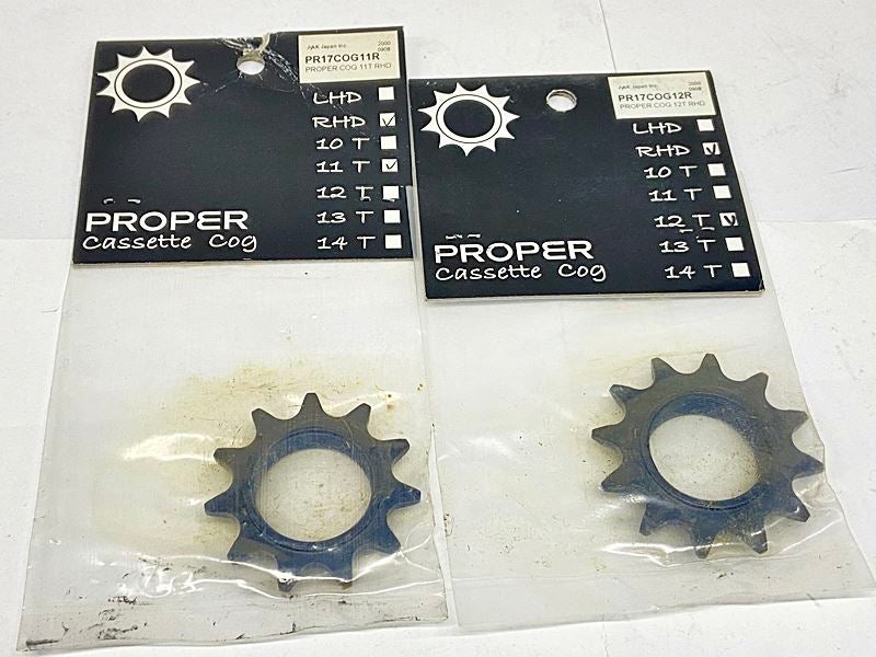 未使用品 プロパーカセットコグ PROPER CASSETTE COG RHD 11T/12T 2個