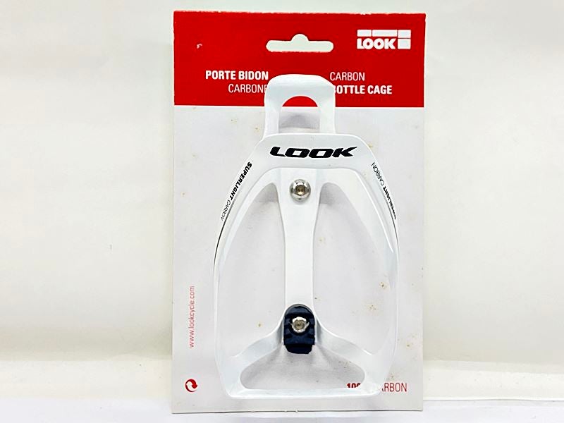 未使用品 ルック LOOK カーボンボトルケージ CARBON BOTTLE CAGE ホワイト