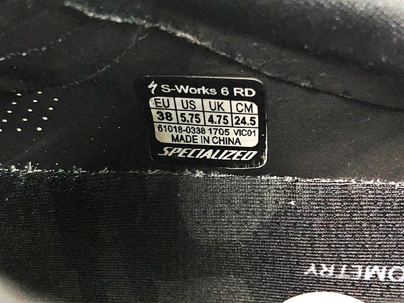 S-WORKS6 サイズ40.5=25.75 スペシャライズド SPECIALIZED エスワークス RDー6 S?WORKS RD-6 EU38