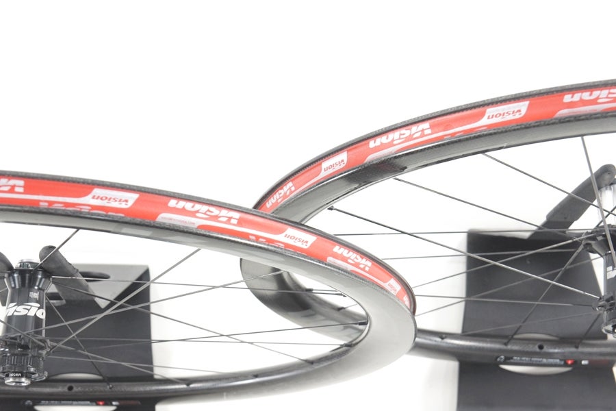 【中古】ビジョン　メトロン40　ダークラベル　WO シマノフリー 11s ヴィジョン VISION メトロン METRON 40 SL ホイールセット シマノ