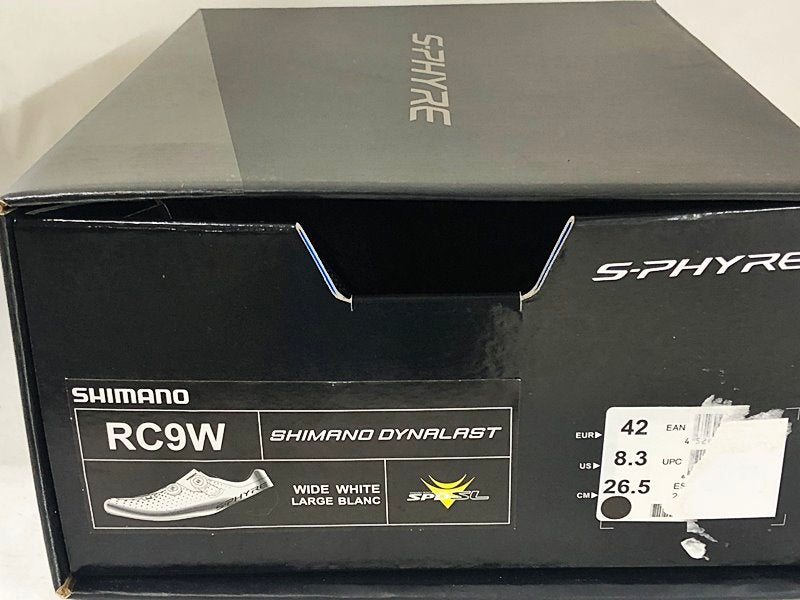 シマノ SH-RC900-EL ワイド 黒 サイズ38 未使用品 シマノ SHIMANO SPD-SLシューズ SH-RC900-E WIDE EU42/26.5cm
