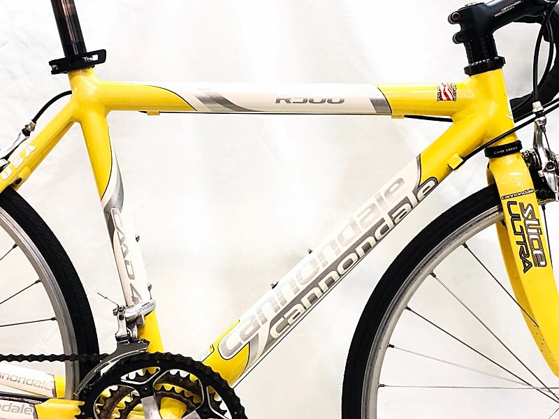 Cannondale R500 ロードバイク イエロー　caad4 アルミ キャノンデール CANNONDALE キャド CAAD4 R5000 2004年 ロードバイク