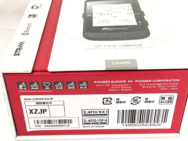 パイオニア PIONEER GPS サイクルコンピューター SGX-CA600/XZ.JP