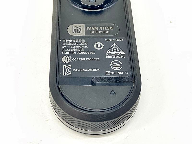 ガーミン GARMIN ヴァリア VARIA リアビューレーダー VARIA RTL515