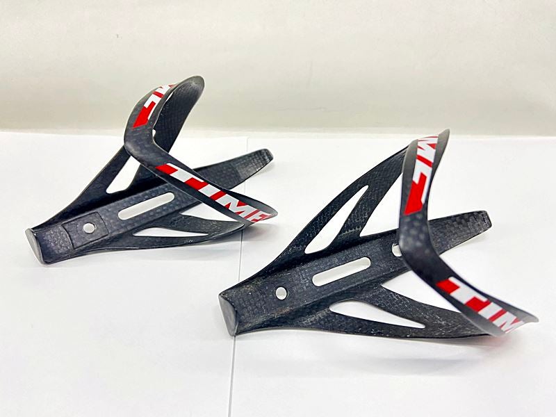 タイム TIME カーボンボトルケージ 2個セット ブラック ※ゴム滑り止め欠品