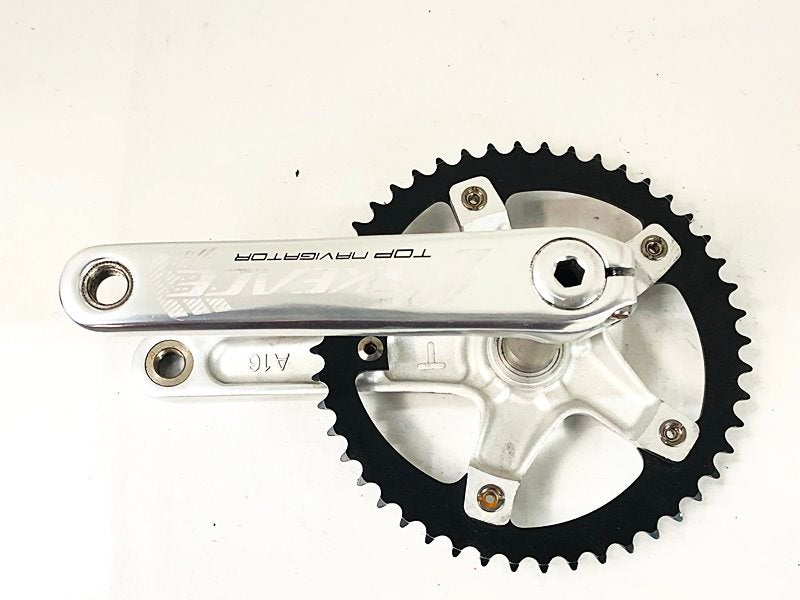 SKEACE スクエアテーパー ピスト用クランク 165mm 48T 　シルバー SKEACE スクエアテーパー ピスト用クランク 165mm 48T シルバー - メルカリ
