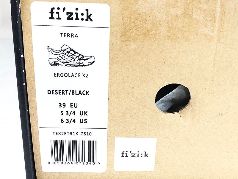 未使用品 フィジーク FIZIK SPDシューズ TERRA ERGO LACE x2 EU39/25cm