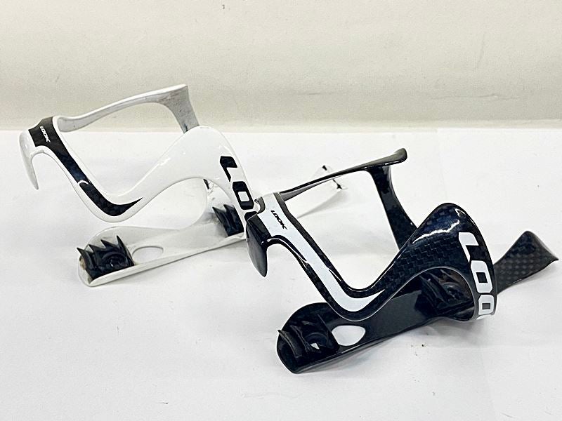 LOOK カーボンボトルケージ 2個セット　絶版品 ルック LOOK カーボンボトルケージ 2個セット ブラック/ホワイト
