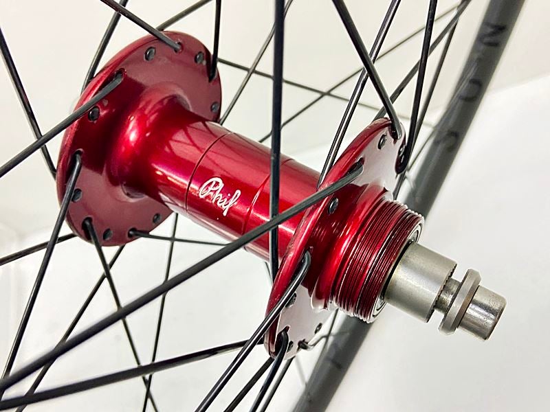 PHILWOOD/ HIGH FLANGE TRACK HUB ：H PLUS SON /ARCHTYPE RIM リア