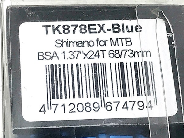 未使用 トーケン TOKEN ボトムブラケット BB TK878-EX BLUE BSA 68