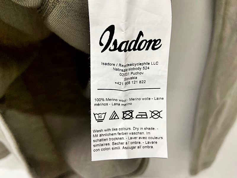 イザドア ISADORE ロングスリーブ メリノウール ベースレイヤー MERINO