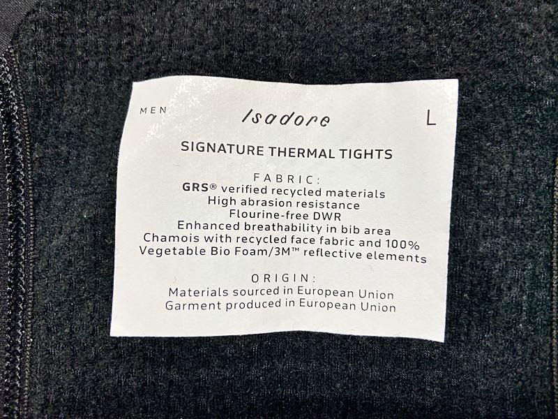 Isadore メンズ シグネチャー サーマルタイツ S イザドア ISADORE シグネチャーサーマルタイツ SIGNATURE THERMAL