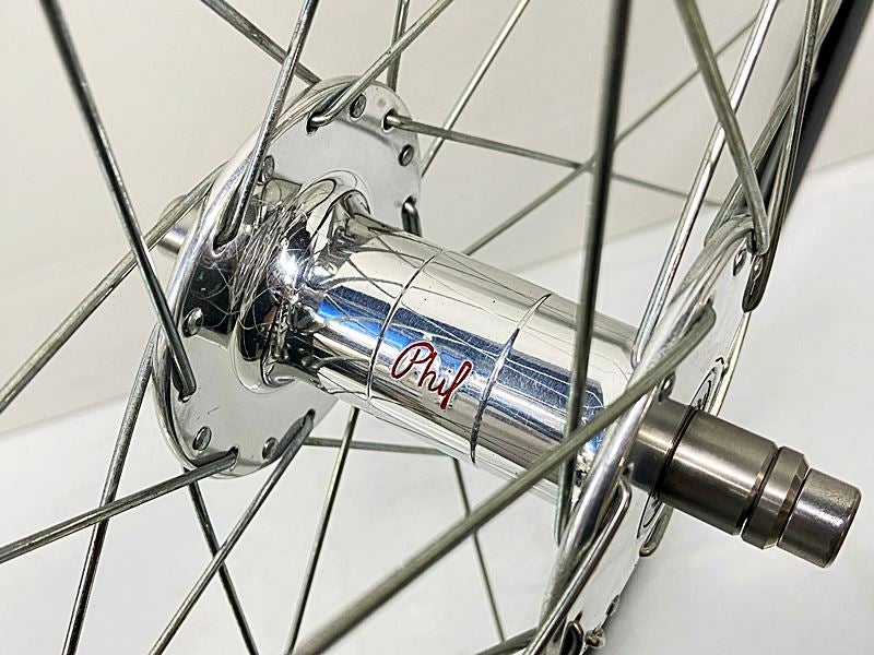 美品 PHILWOOD/ARAYA LARGE FLANGE TRACK HUB 32H/SA-730 RIM ホイール