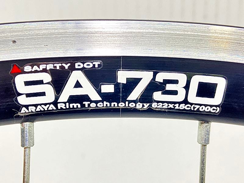 美品 PHILWOOD/ARAYA LARGE FLANGE TRACK HUB 32H/SA-730 RIM ホイール