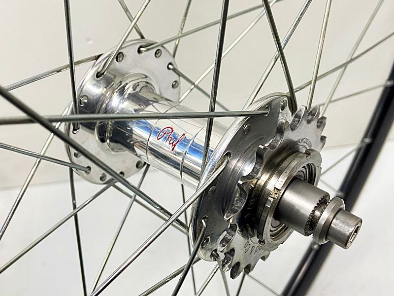 美品 PHILWOOD/ARAYA LARGE FLANGE TRACK HUB 32H/SA-730 RIM ホイール