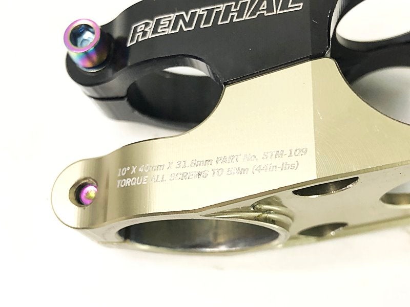 レンサル RENTHAL デュオ ステム DUO STEM 40mm/10°/31.8mm/28.6mm ステム