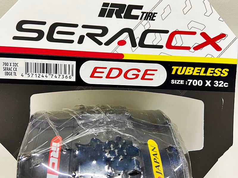 未使用品 アイアールシー IRC シラク SERAC CX EDGE チューブレス