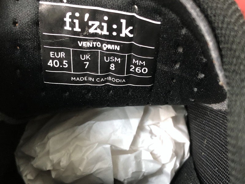 未使用品 フィジーク FIZIK SPD-SLシューズ VENTO OMN EU 40.5/26.0cm