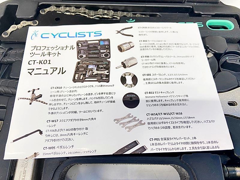 サイクリスト CYCLISTS 工具セット CT-K01