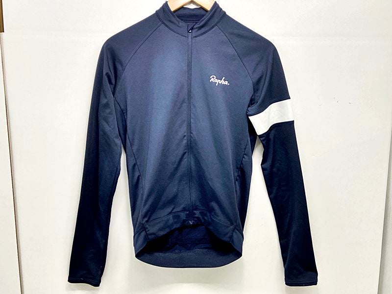 Rapha ネイビー ロングスリーブ サイクルジャージ L ラファ Rapha コアロングスリーブジャージ CORE LONG SLEEVE JERSEY S