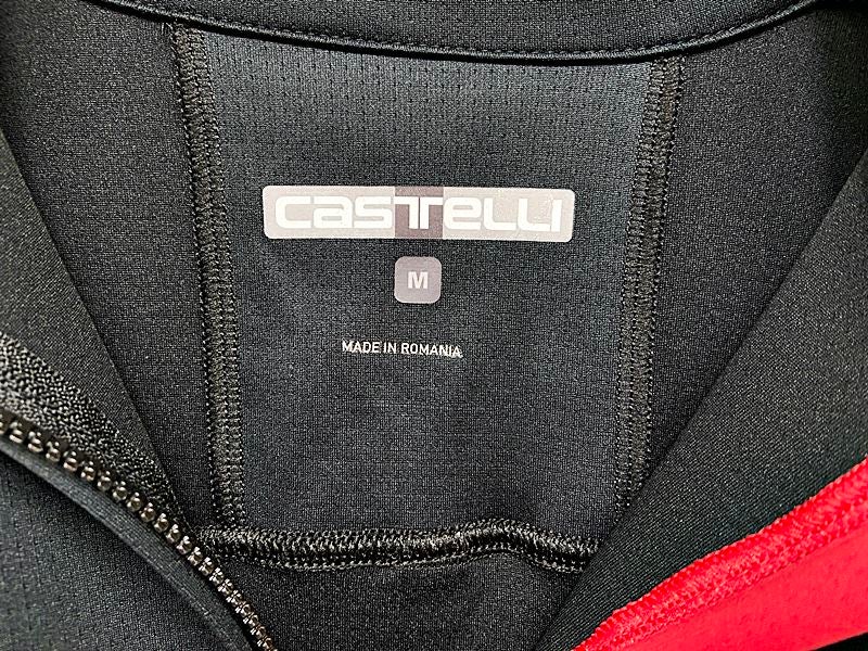 Castelli サイクルジャージ 長袖 ブラック Mサイズ カステリ CASTELLI 長袖サイクルジャージ LONG SLEEVE JERSEY Mサイズ