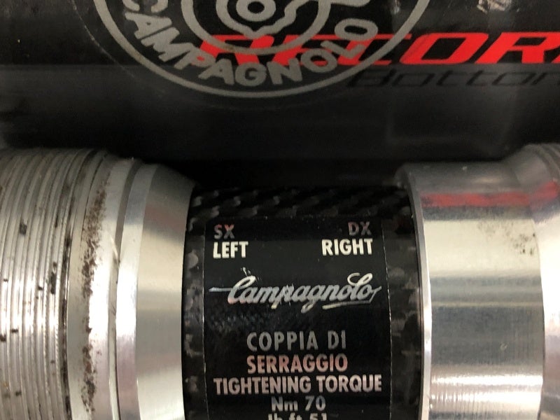 Campagnolo RECORD Track ボトムブラケット 未使用品 カンパニョーロ CAMPAGNOLO ボトムブラケット RECORD TRACK BB ITA 111mm