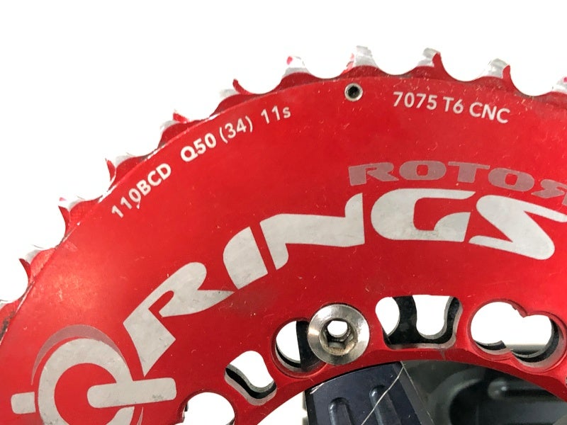 ローター ROTOR 3D クランク/キューリングス 3D CRANKS/Q-RINGS 50-34T