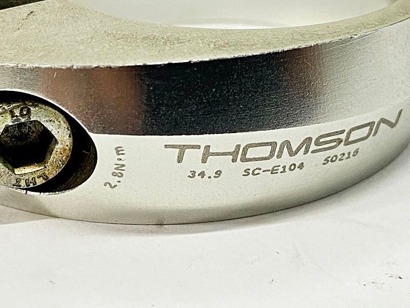 トムソン THOMSON シートクランプ SEATPOST COLLAR 34.9mm シルバー